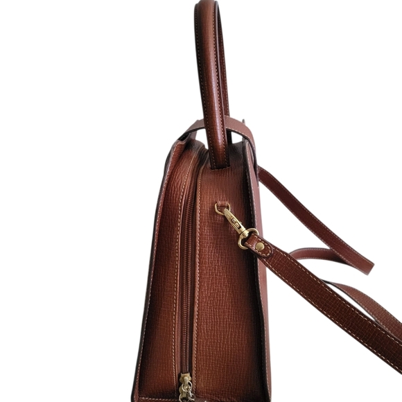 Loewe RARE Leather Brown Handbag Crossbody Bag - Picture 5 of 16